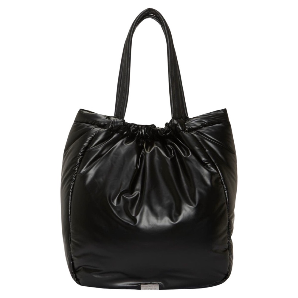 NWOT Vince Camuto Calio Bucket Cloud Nylon Bag Black